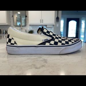 Vans Asher Checkered Slip-Ons Womens 9.5/Mens 8